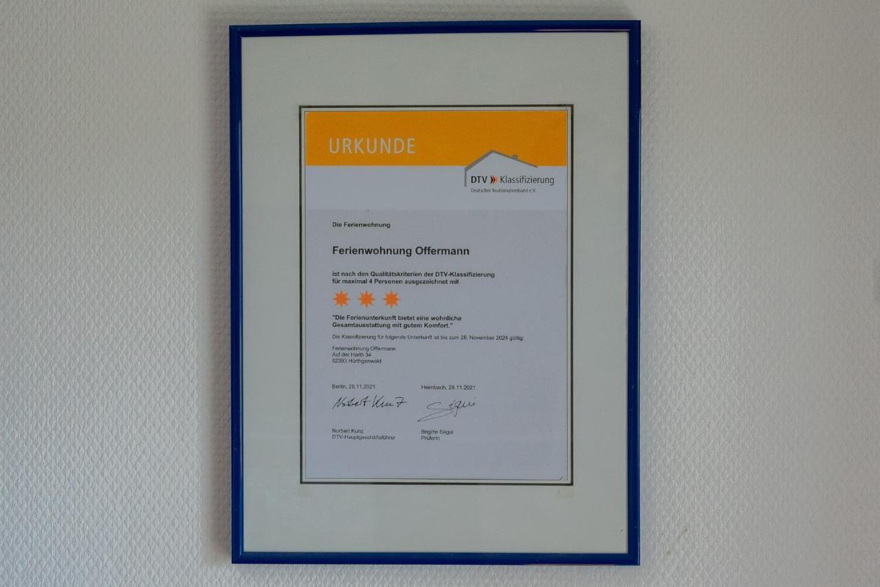 Ferienwohnung Offermann Hürtgenwald المظهر الخارجي الصورة